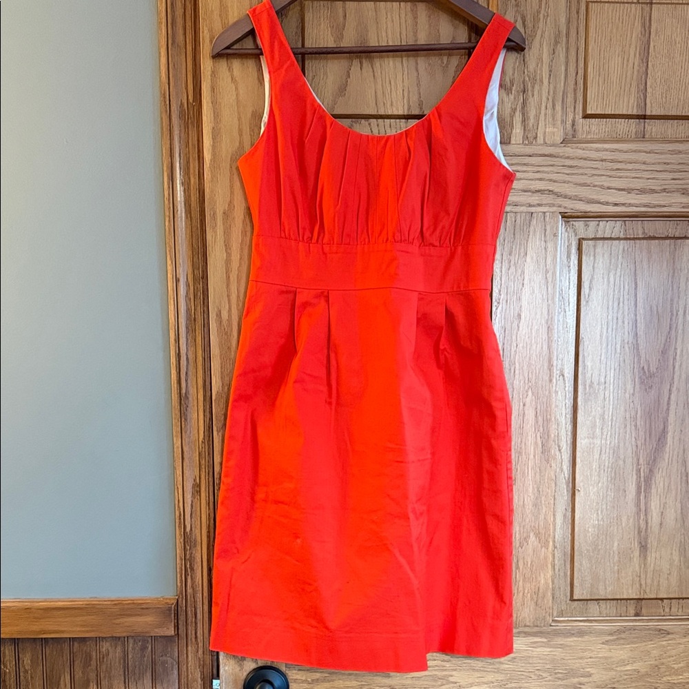 J. Crew Vibrant Orange Mini Dress